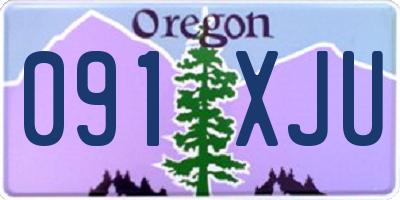 OR license plate 091XJU