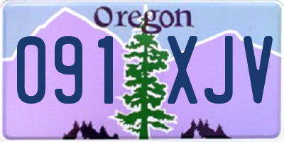 OR license plate 091XJV