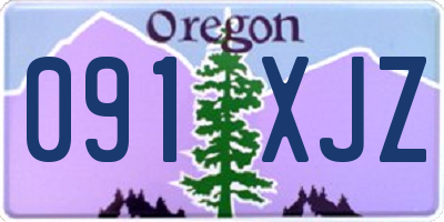 OR license plate 091XJZ