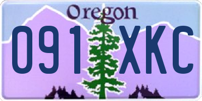 OR license plate 091XKC