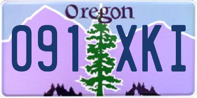 OR license plate 091XKI