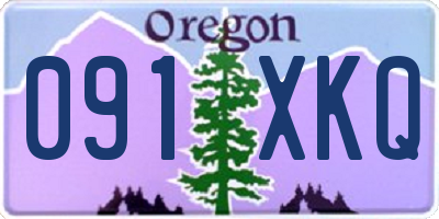 OR license plate 091XKQ