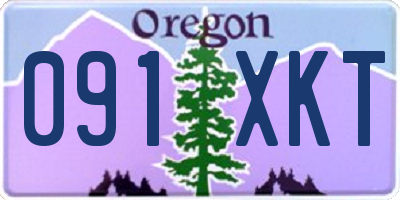 OR license plate 091XKT