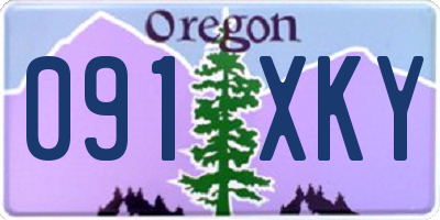 OR license plate 091XKY