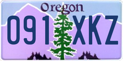 OR license plate 091XKZ