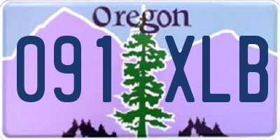 OR license plate 091XLB