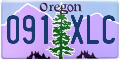 OR license plate 091XLC