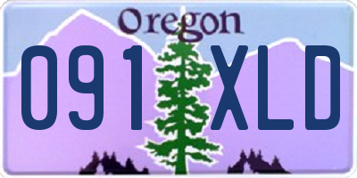 OR license plate 091XLD