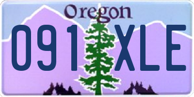 OR license plate 091XLE