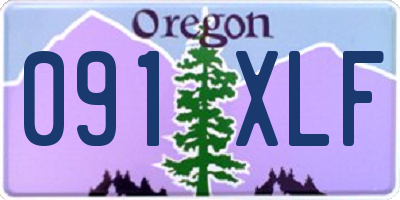 OR license plate 091XLF