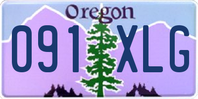 OR license plate 091XLG