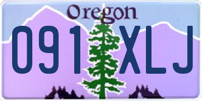 OR license plate 091XLJ