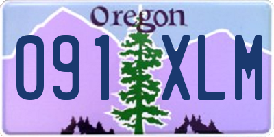OR license plate 091XLM