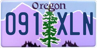 OR license plate 091XLN