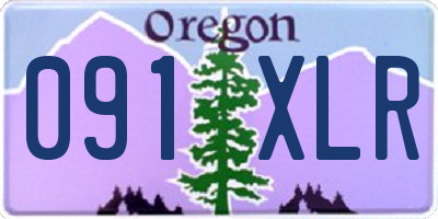 OR license plate 091XLR