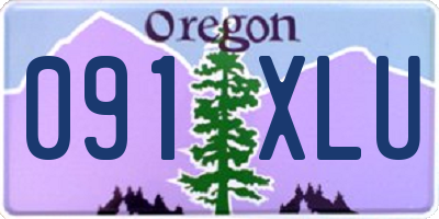 OR license plate 091XLU
