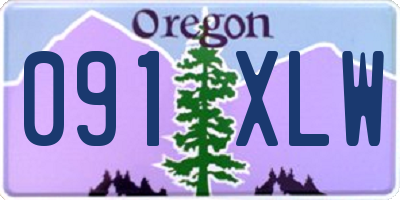 OR license plate 091XLW