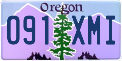 OR license plate 091XMI