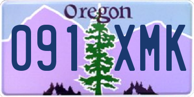 OR license plate 091XMK