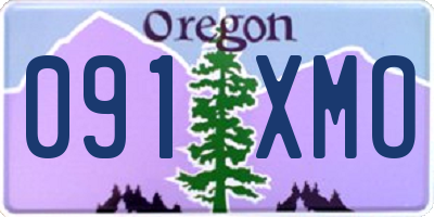 OR license plate 091XMO