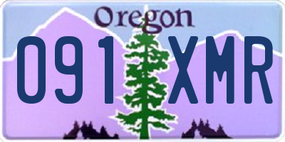 OR license plate 091XMR