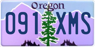 OR license plate 091XMS