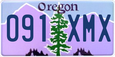 OR license plate 091XMX