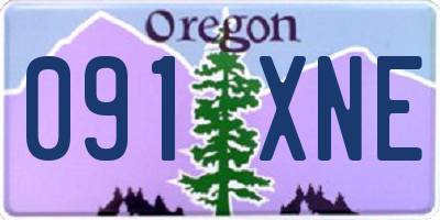 OR license plate 091XNE