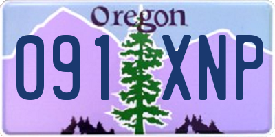 OR license plate 091XNP