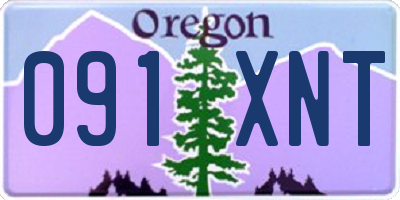 OR license plate 091XNT