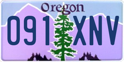 OR license plate 091XNV