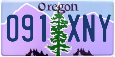 OR license plate 091XNY