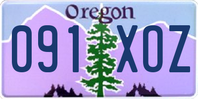 OR license plate 091XOZ
