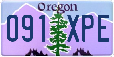 OR license plate 091XPE