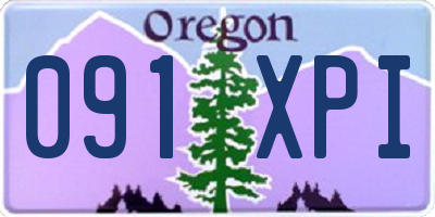 OR license plate 091XPI