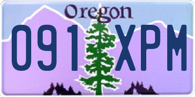 OR license plate 091XPM