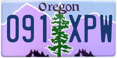 OR license plate 091XPW