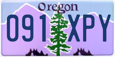 OR license plate 091XPY