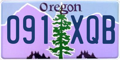 OR license plate 091XQB