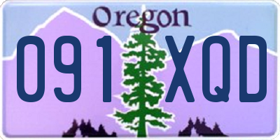 OR license plate 091XQD