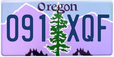OR license plate 091XQF