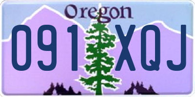 OR license plate 091XQJ