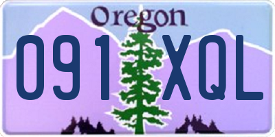 OR license plate 091XQL
