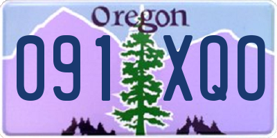 OR license plate 091XQO