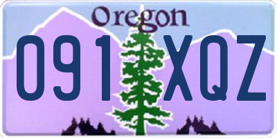 OR license plate 091XQZ