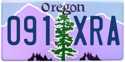 OR license plate 091XRA