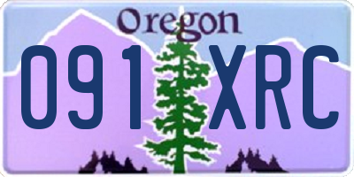 OR license plate 091XRC