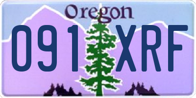 OR license plate 091XRF