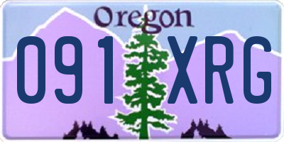 OR license plate 091XRG