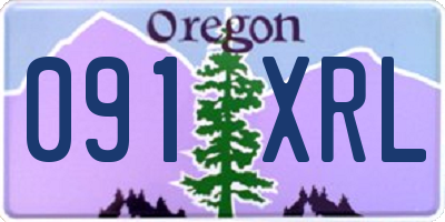 OR license plate 091XRL